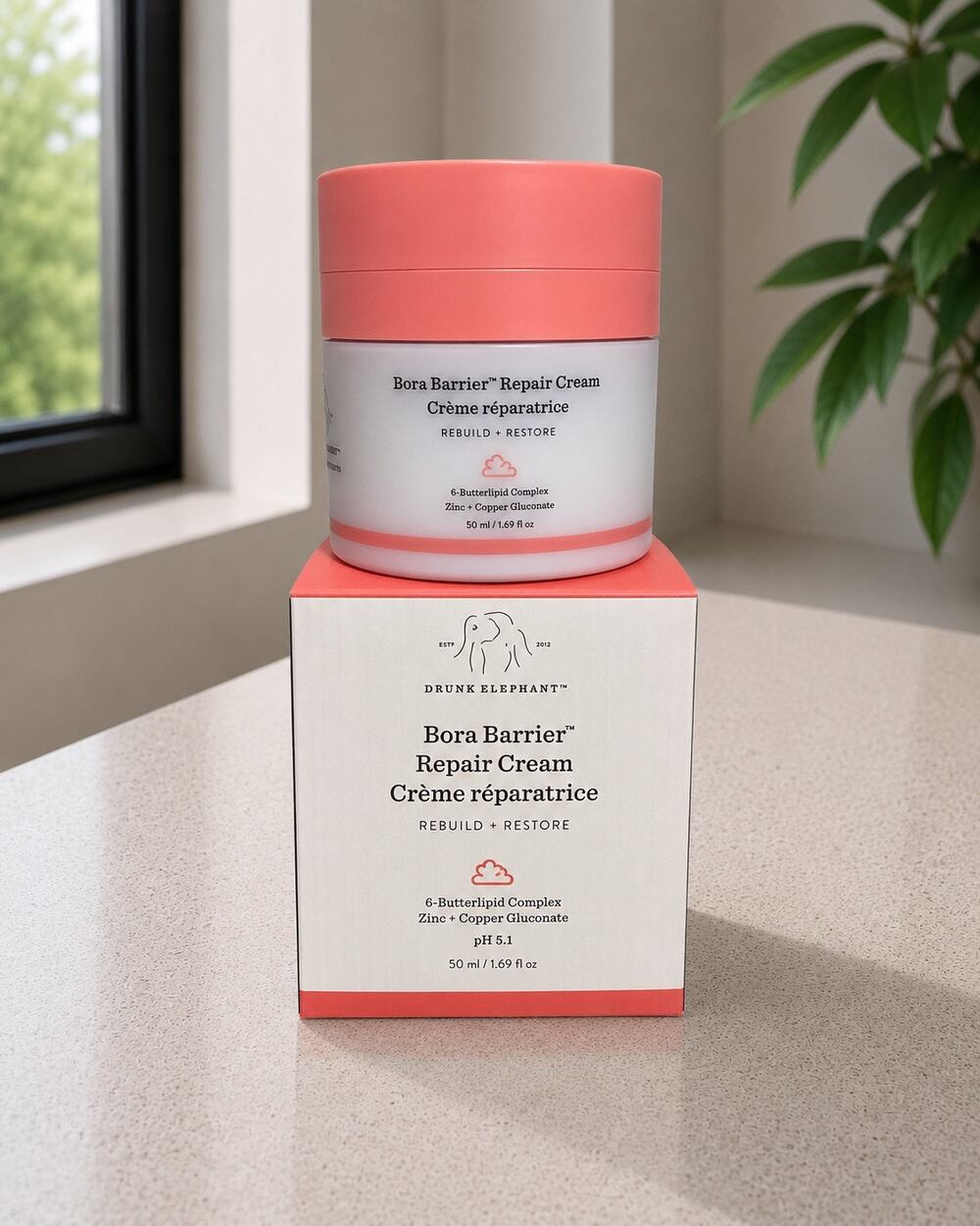 $74 Drunk Elephant Bora Barrier Repair Cream 50ml Moisturizer New in Box